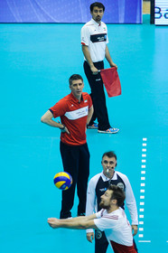 دیدار والیبال تیم‌های ملی ایران و لهستان